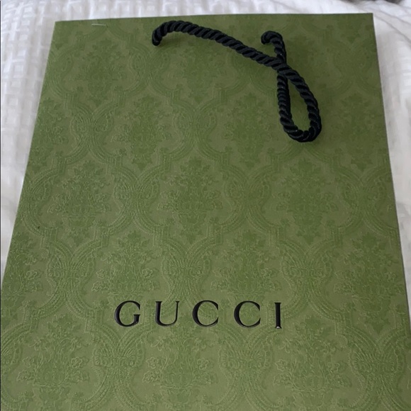 SMALL GREEN GUCCI SHOPPING BAG - Picture 3 of 5